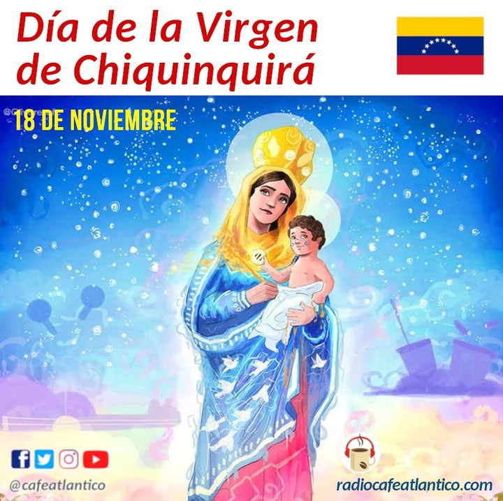 #DEVOCIÓN

Hoy se celebra en Venezuela el Día de la Virgen de la Chiquinquirá, patrona del estado Zulia también conocida como Virgen Chinita, una de las primeras fuentes de inspiración de la gaita zuliana... aquí te cuento más.

FELIZ DÍA, CHINITA

https://radiocafeatlantico.com/gaitas-para-la-chinita/