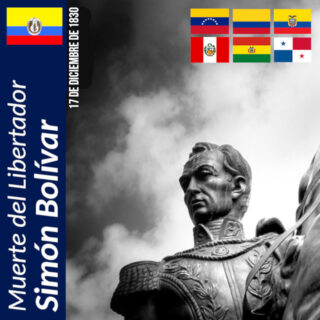 #EFEMÉRIDES
Hoy se cumplen 195 años del fallecimiento del Libertador Simón Bolívar. En honor a su memoria hemos reunido en una misma lista de reproducción más de 60 temas dedicados a su memoria, o que forman parte de la banda sonora de películas o series de televisión de carácter biográfico. Disfruten estas joyas musicales.
https://www.youtube.com/watch?v=mVsieCTLj6Q&list=PL4Smu0a4tsiCey0jiYJC8MyDkkno-lspk&index=1