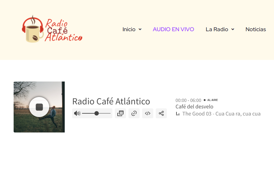 Radio Café Atlántico ya está transmitiendo audio