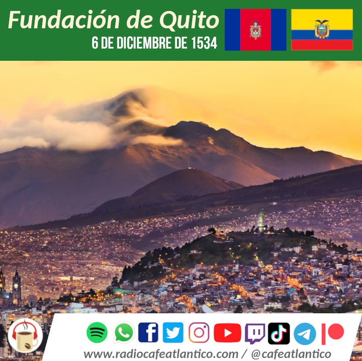 #EFEMERIDES
Saludamos al pueblo quiteño y por extensión a todos los ecuatorianos, al celebrarse hoy un nuevo aniversario de la fundación de su capital.